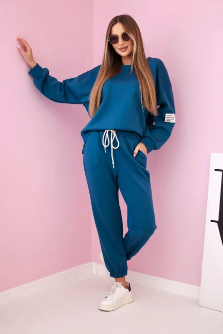 Komplet bluza + spodnie masełko morski zdjęcie 1