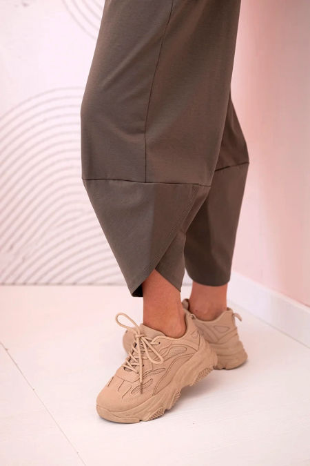 Komplet new punto bluza + spodnie ciemne khaki zdjęcie 4