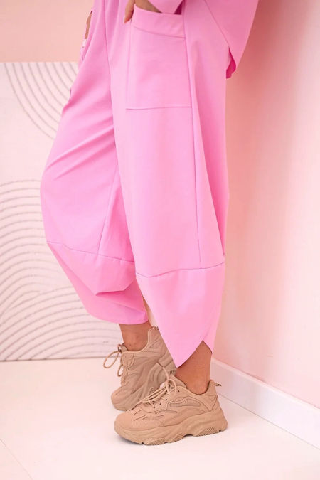Komplet new punto bluza + spodnie cukierkowy róż zdjęcie 4