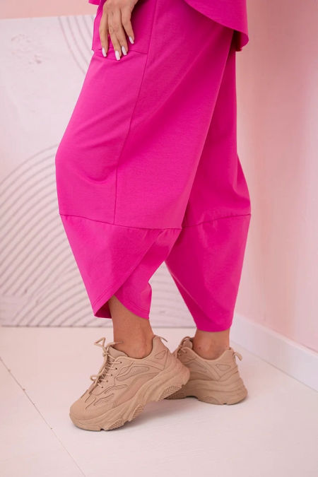 Komplet new punto bluza + spodnie różowy zdjęcie 4
